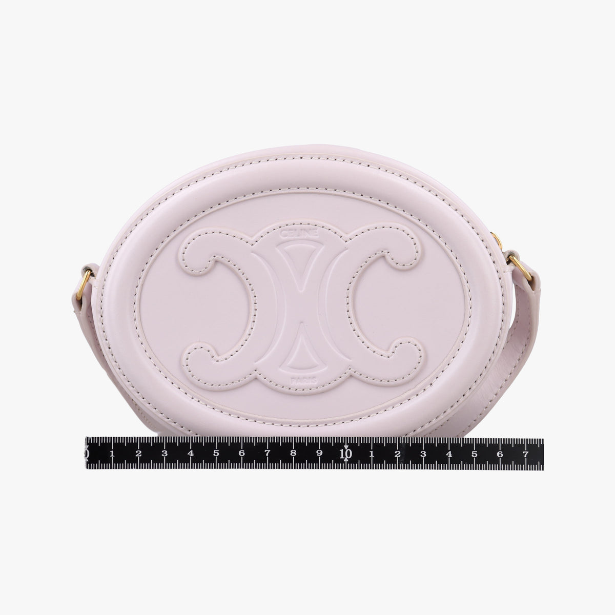 Vintage Celine Oval Purse Cuir Triomphe Pink Leather  shoulderbag | stylenewstar