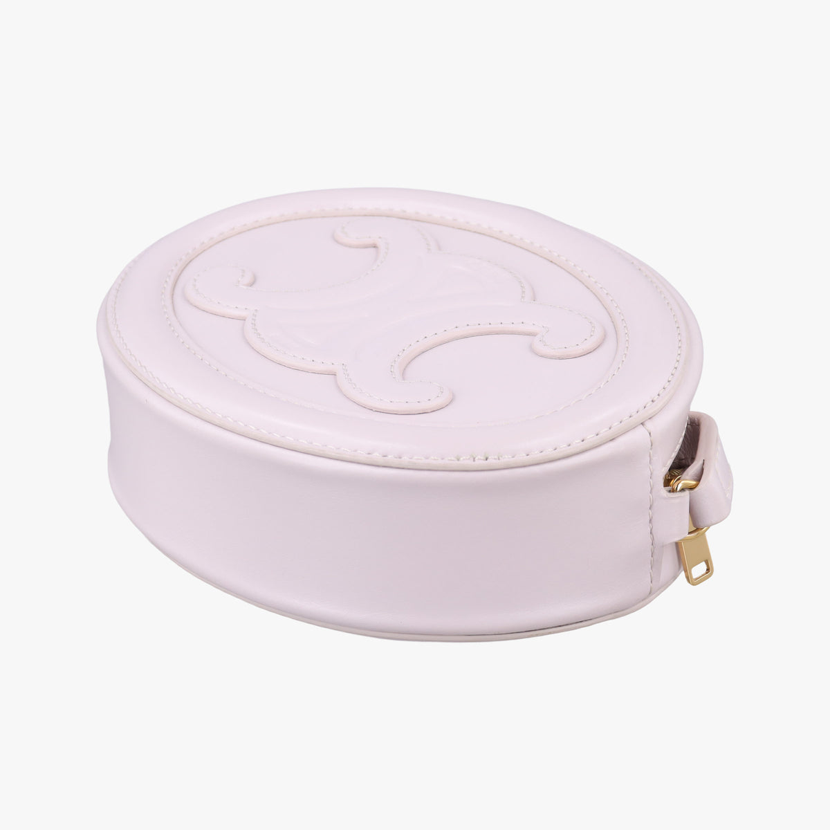 Vintage Celine Oval Purse Cuir Triomphe Pink Leather  shoulderbag | stylenewstar