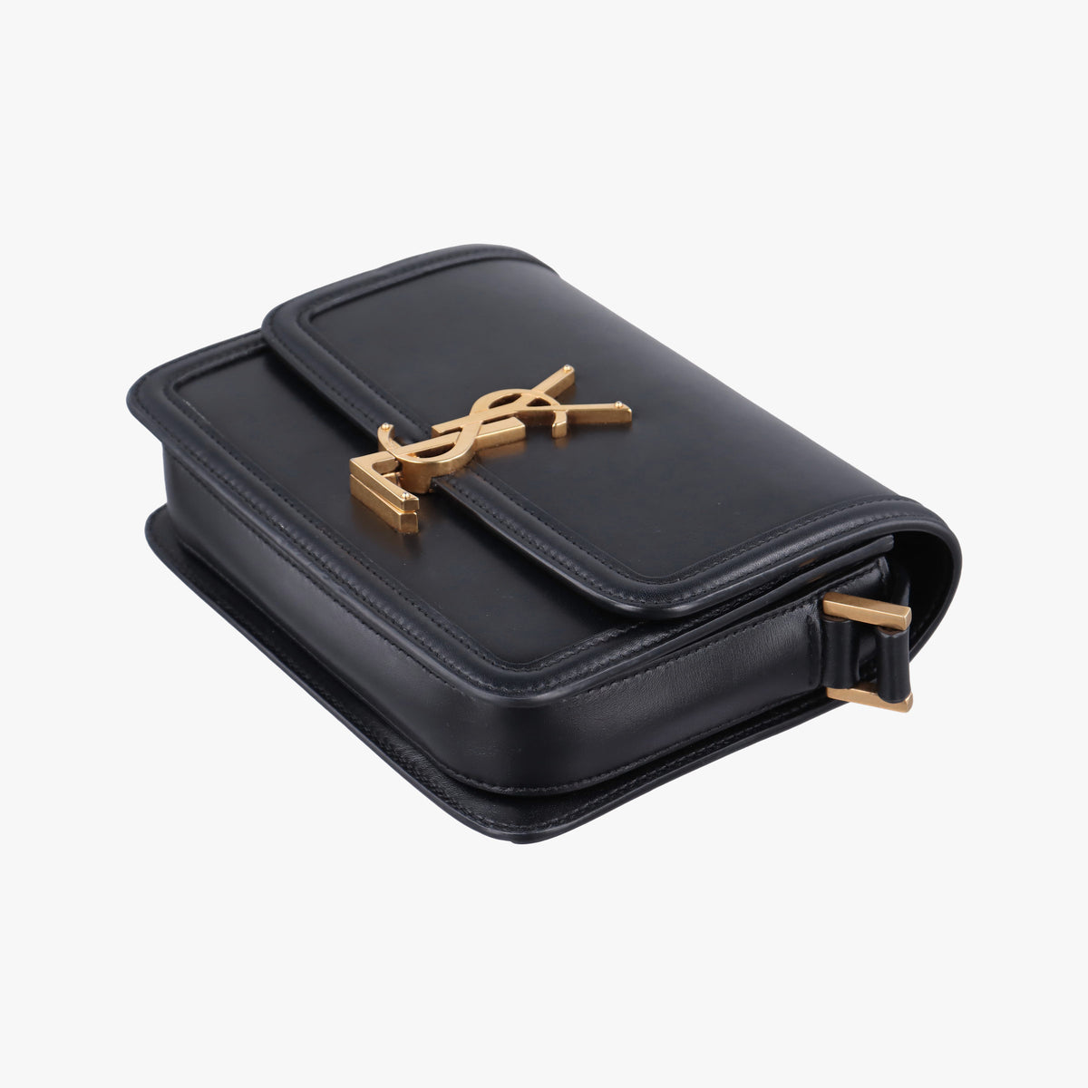 Pre-owned Yves Saint Laurent Solferino Black Leather 634306 shoulderbag | stylenewstar