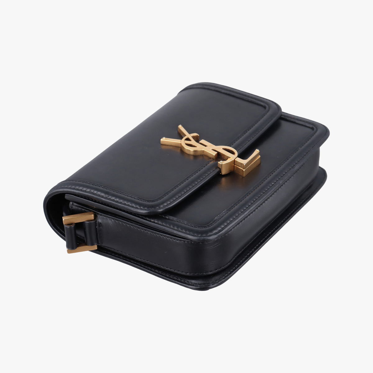 Pre-owned Yves Saint Laurent Solferino Black Leather 634306 shoulderbag | stylenewstar