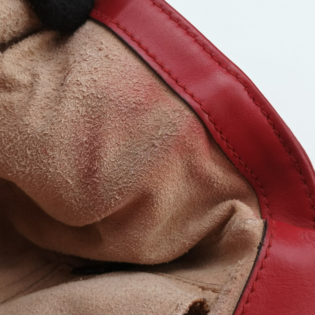Pre-owned Gucci GG Marmont Red Leather 446744 shoulderbag | stylenewstar
