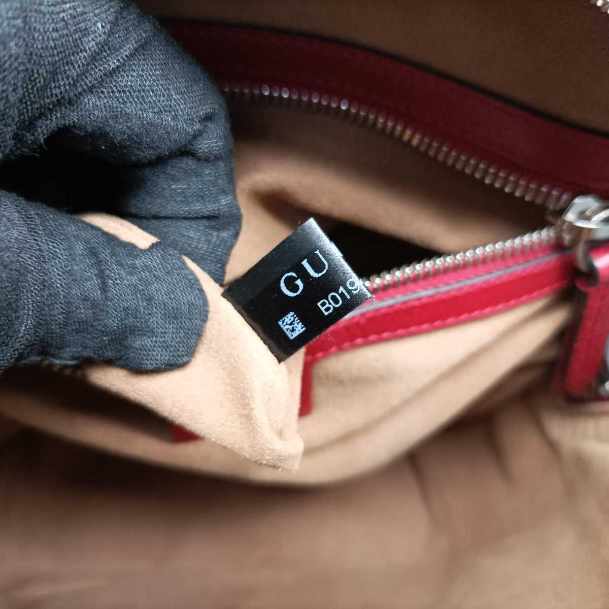 Pre-owned Gucci GG Supreme Tian beige×Multicolour PVC coated canvas×Leather 427042 backpack/rucksack | stylenewstar