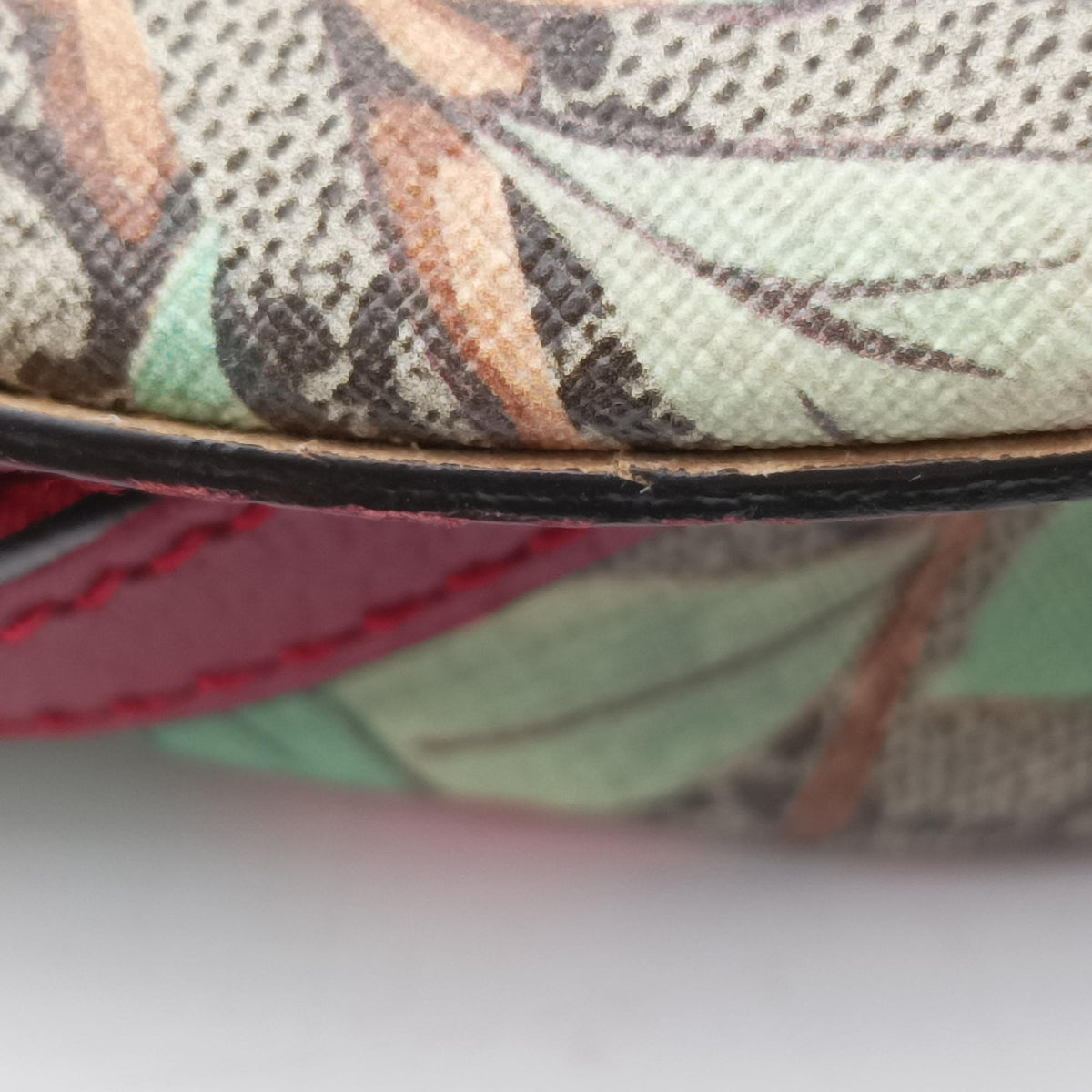 Pre-owned Gucci GG Supreme Tian beige×Multicolour PVC coated canvas×Leather 427042 backpack/rucksack | stylenewstar
