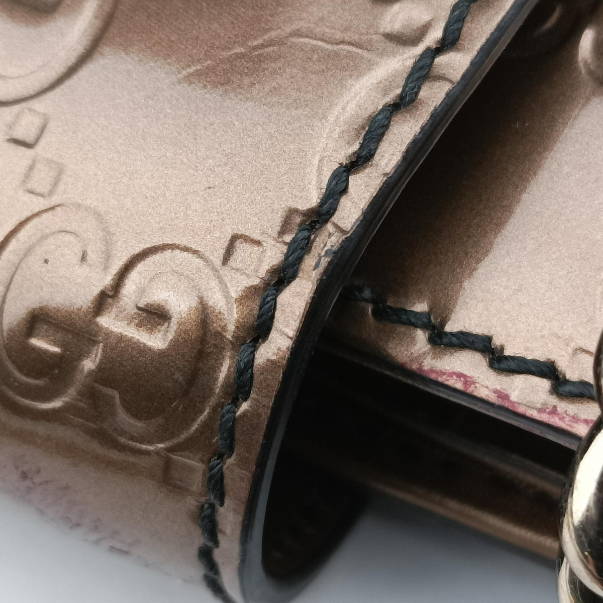 Secondhand Gucci Emily Golden Brown Patent Leather 295403 shoulderbag | stylenewstar