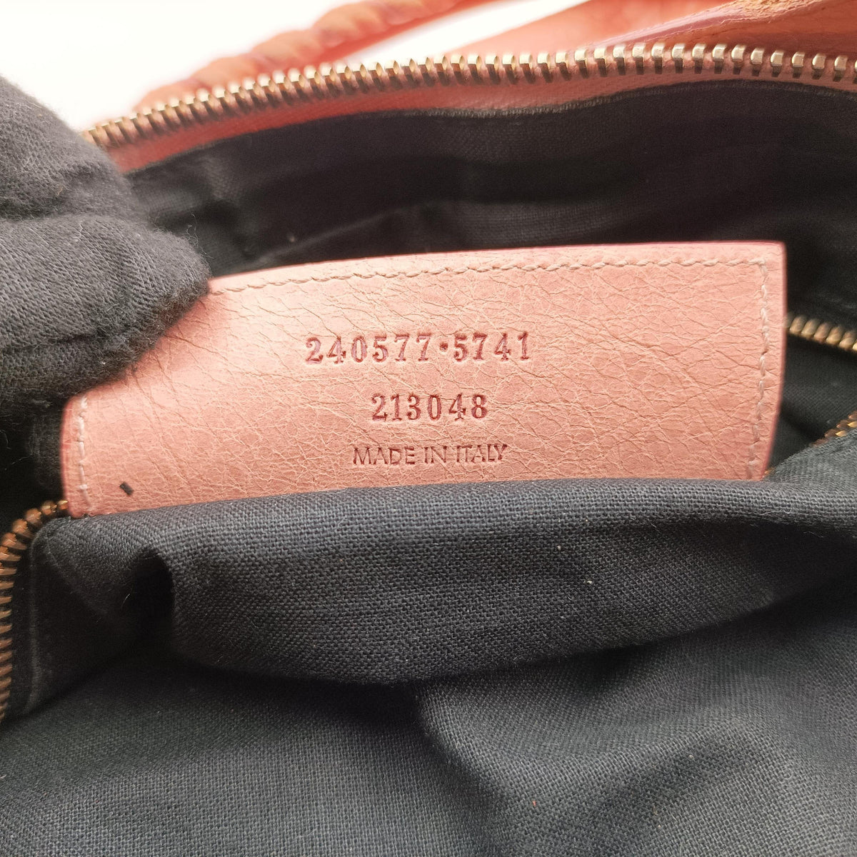 Pre-owned Balenciaga The First Orange Pink lambskin  shoulderbag | stylenewstar
