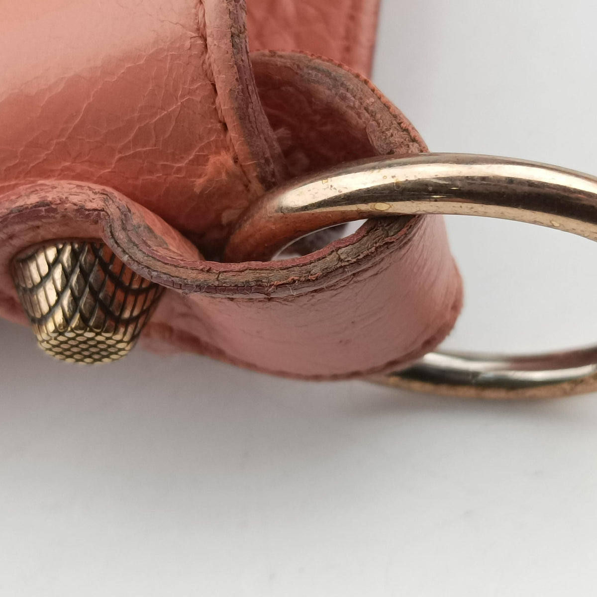 Pre-owned Balenciaga The First Orange Pink lambskin  shoulderbag | stylenewstar