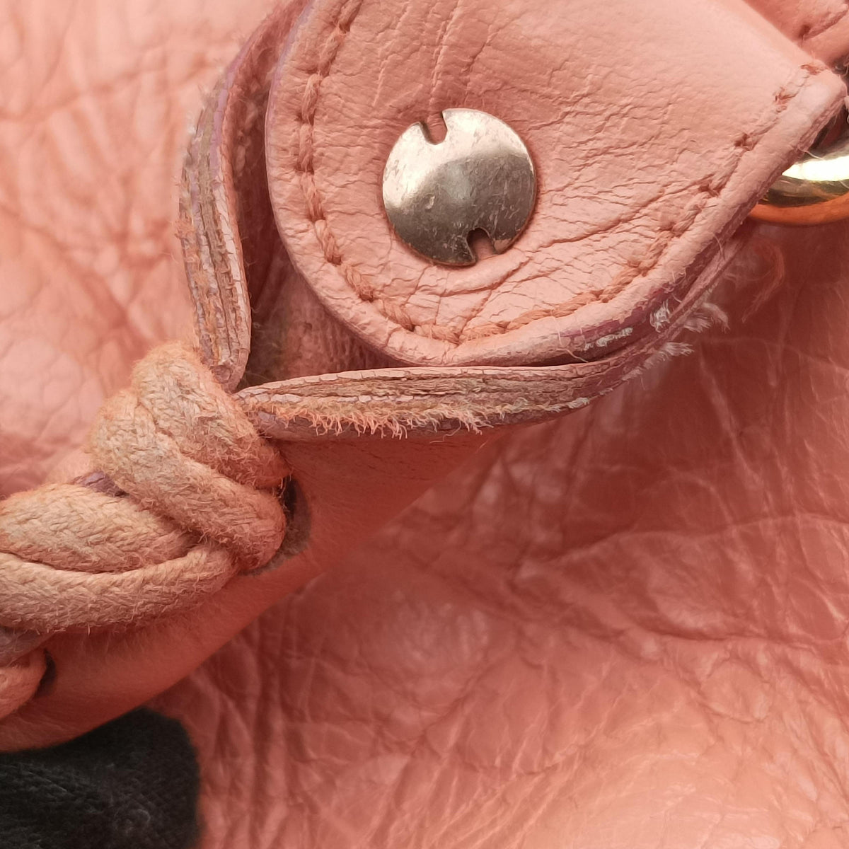 Pre-owned Balenciaga The First Orange Pink lambskin  shoulderbag | stylenewstar