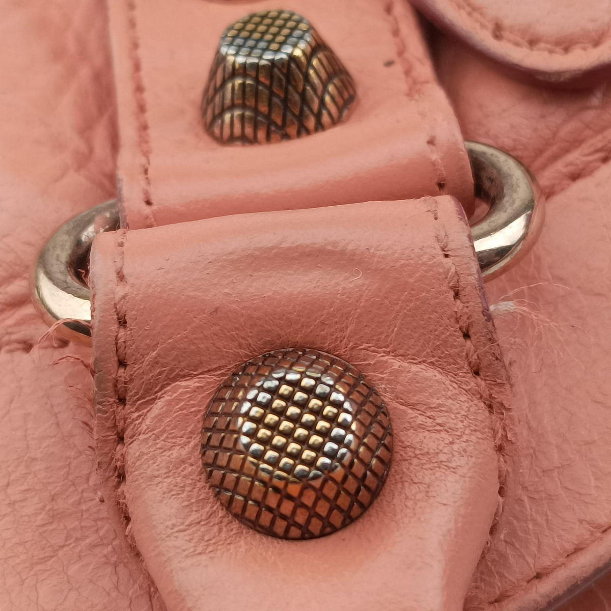 Pre-owned Balenciaga The First Orange Pink lambskin  shoulderbag | stylenewstar