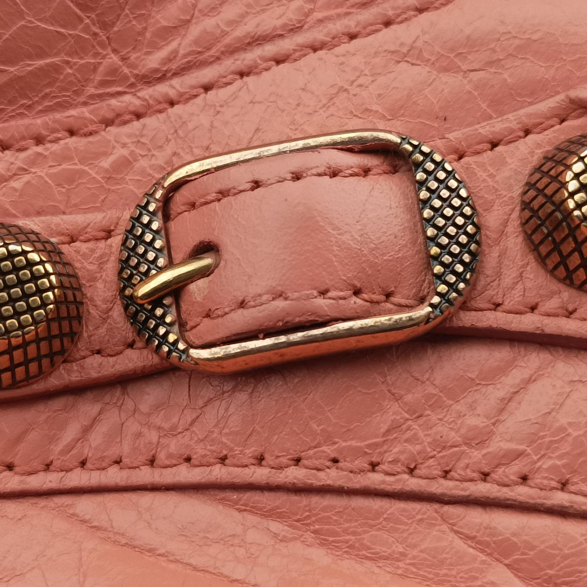 Pre-owned Balenciaga The First Orange Pink lambskin  shoulderbag | stylenewstar