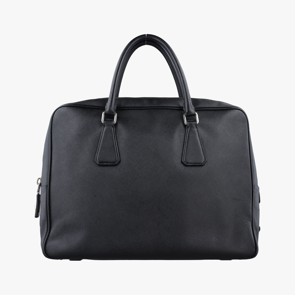 Pre-owned Prada business bag briefcase Black SAFFIANO Leather 2VE363 shoulderbag | stylenewstar