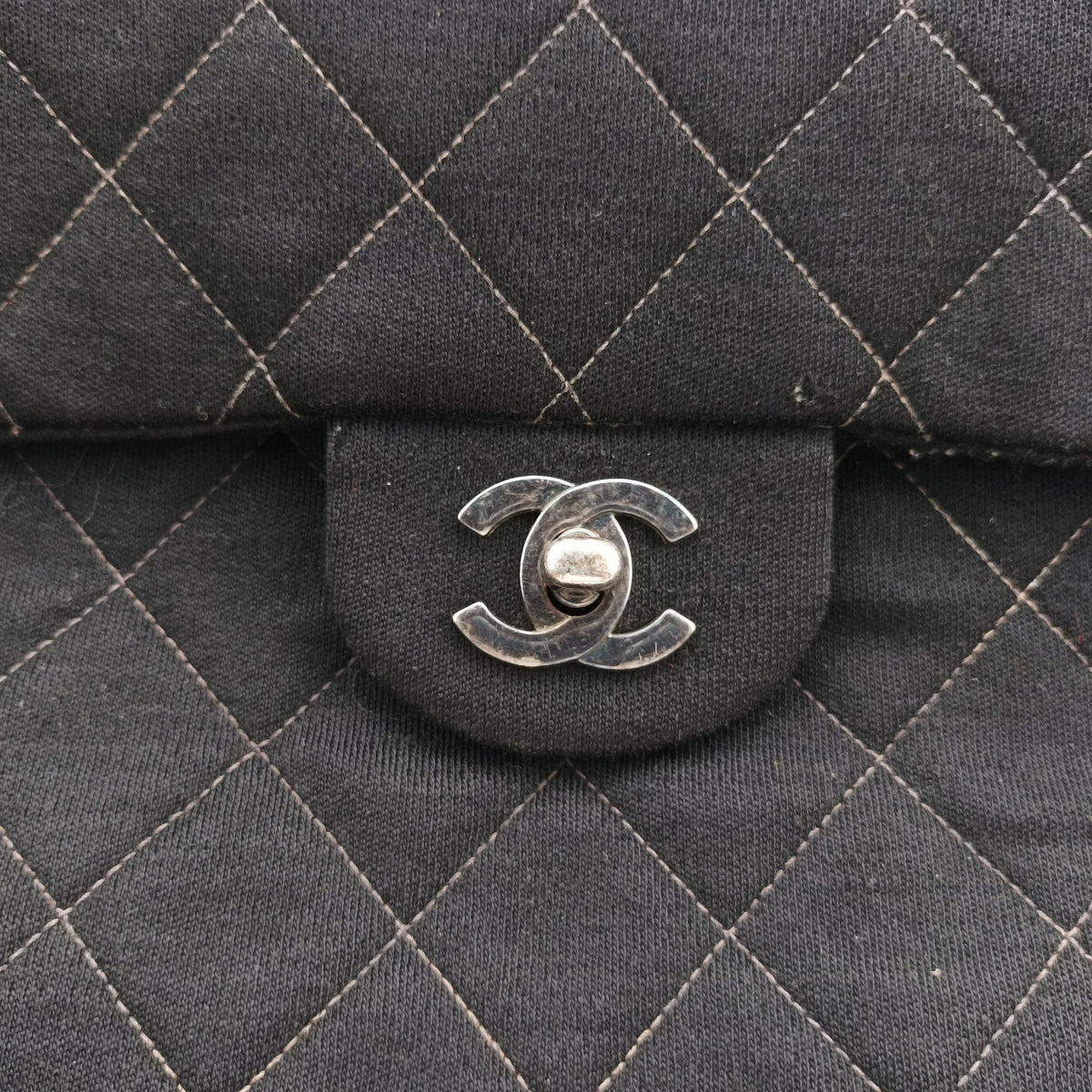 Pre-owned Chanel Matelasse Black Cotton  backpack/rucksack | stylenewstar