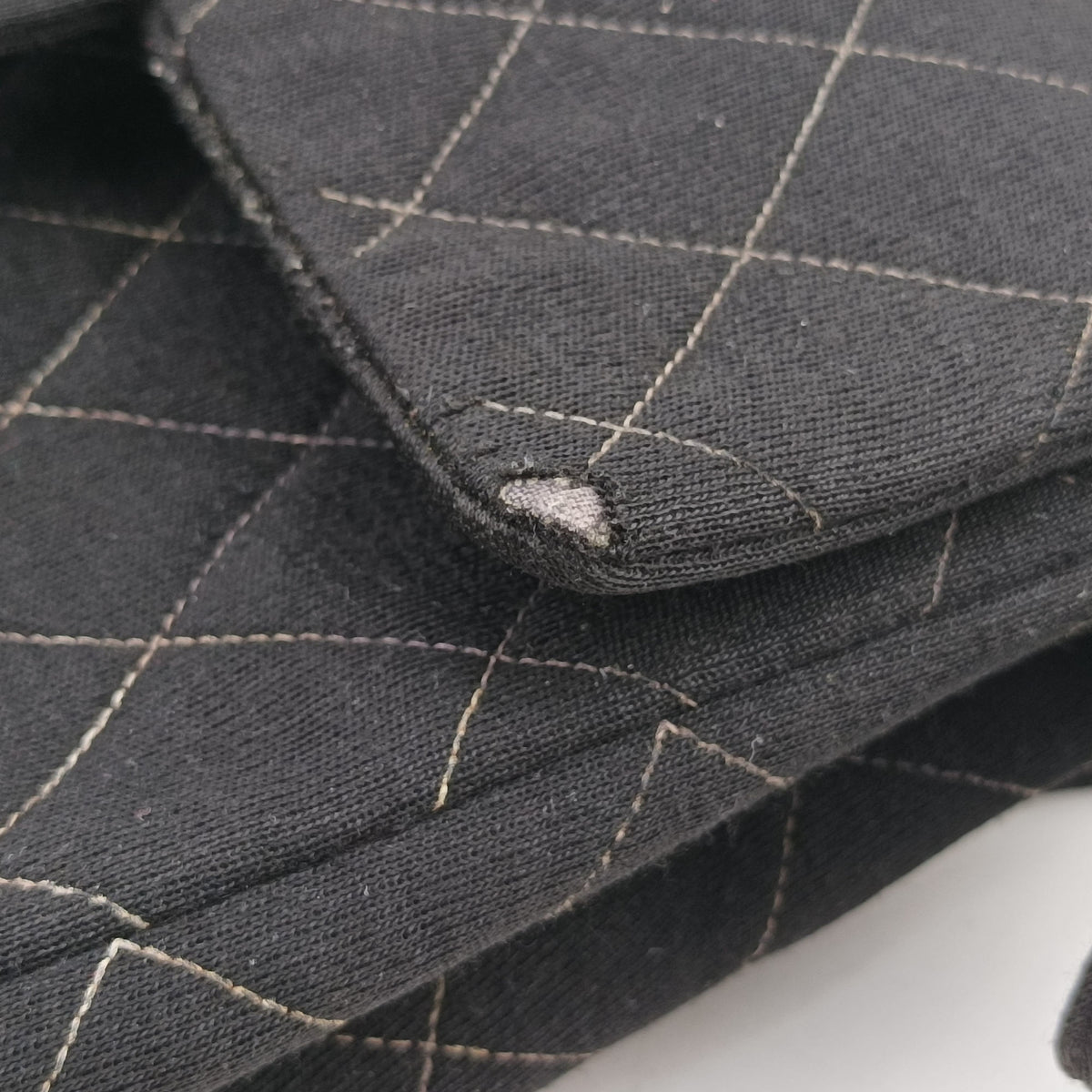 Pre-owned Chanel Matelasse Black Cotton  backpack/rucksack | stylenewstar