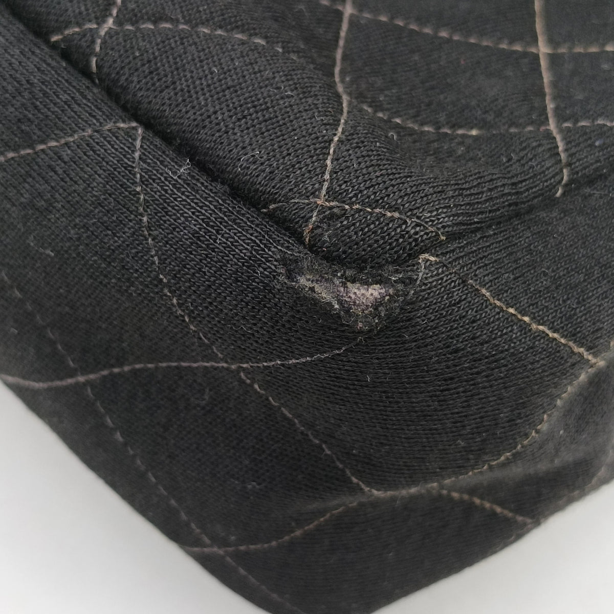 Pre-owned Chanel Matelasse Black Cotton  backpack/rucksack | stylenewstar