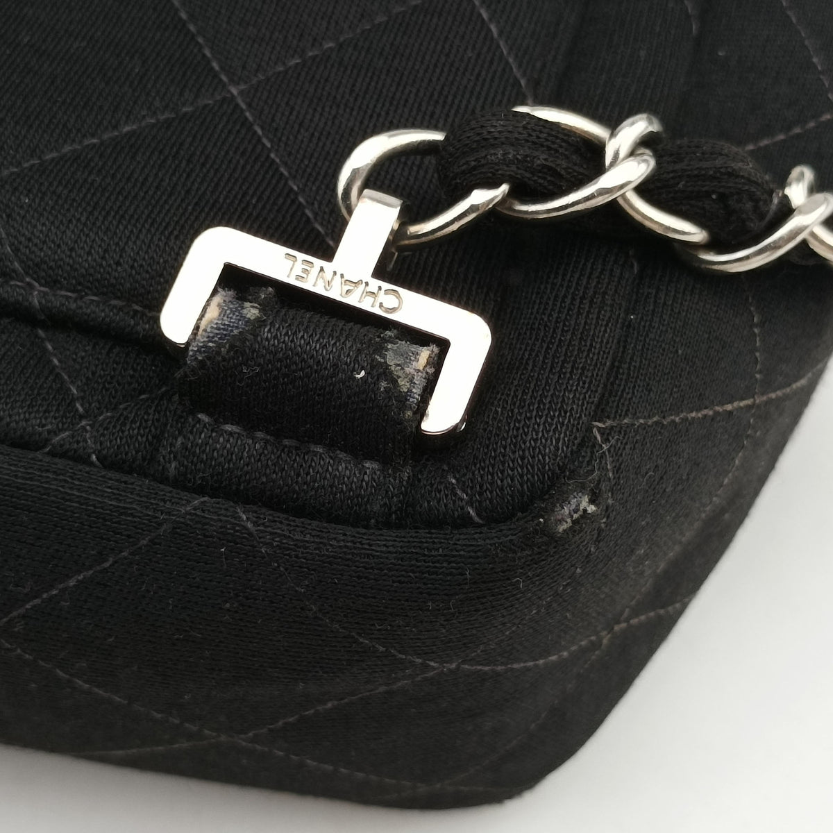 Pre-owned Chanel Matelasse Black Cotton  backpack/rucksack | stylenewstar