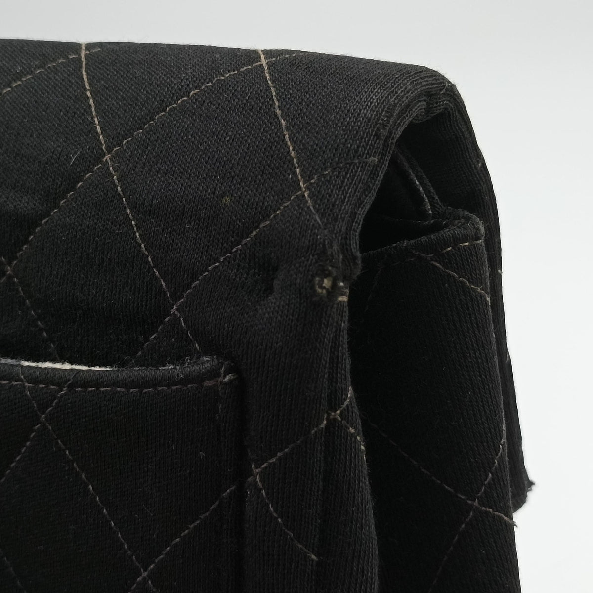 Pre-owned Chanel Matelasse Black Cotton  backpack/rucksack | stylenewstar