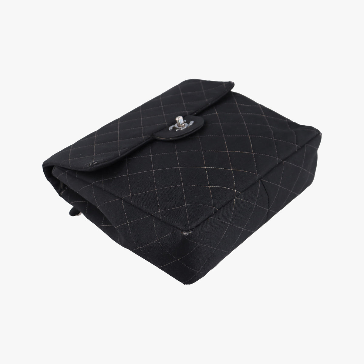 Pre-owned Chanel Matelasse Black Cotton  backpack/rucksack | stylenewstar