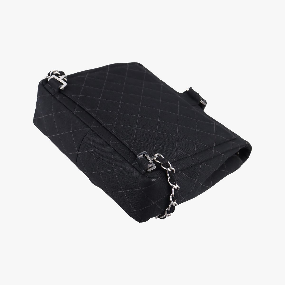 Pre-owned Chanel Matelasse Black Cotton  backpack/rucksack | stylenewstar