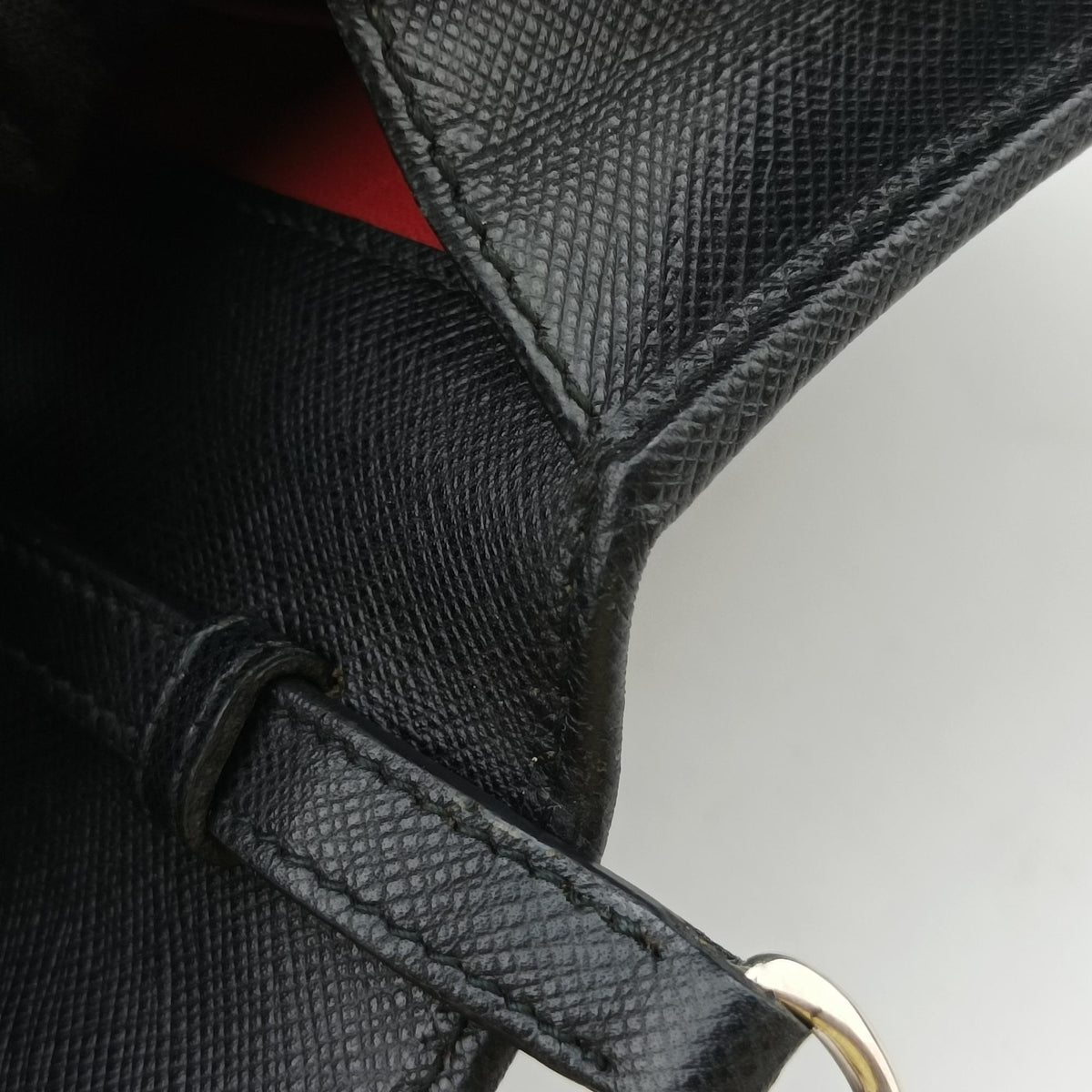 Vintage Prada Robot Flap Black×Multicolour Saffiano Leather  shoulderbag | stylenewstar