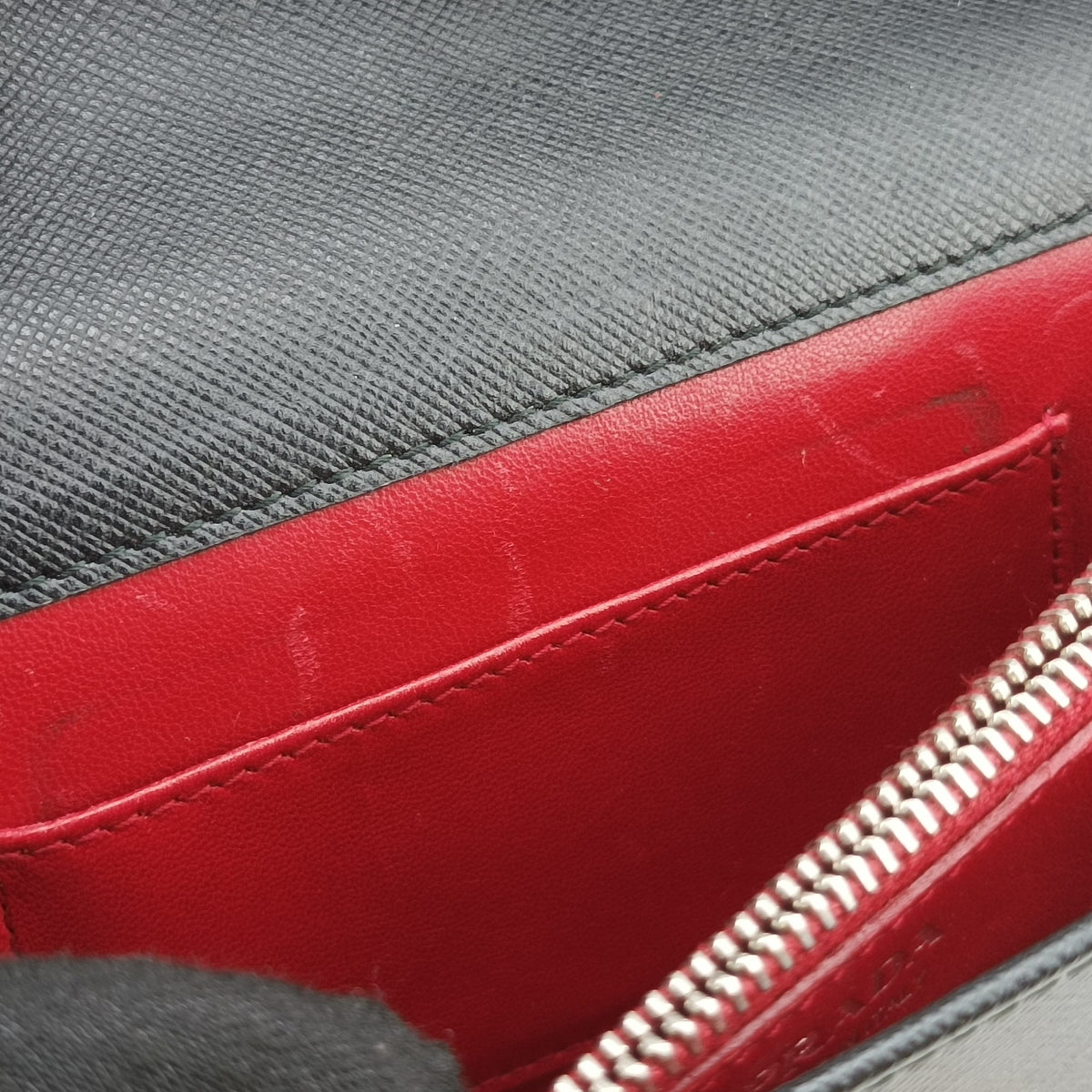 Vintage Prada Robot Flap Black×Multicolour Saffiano Leather  shoulderbag | stylenewstar