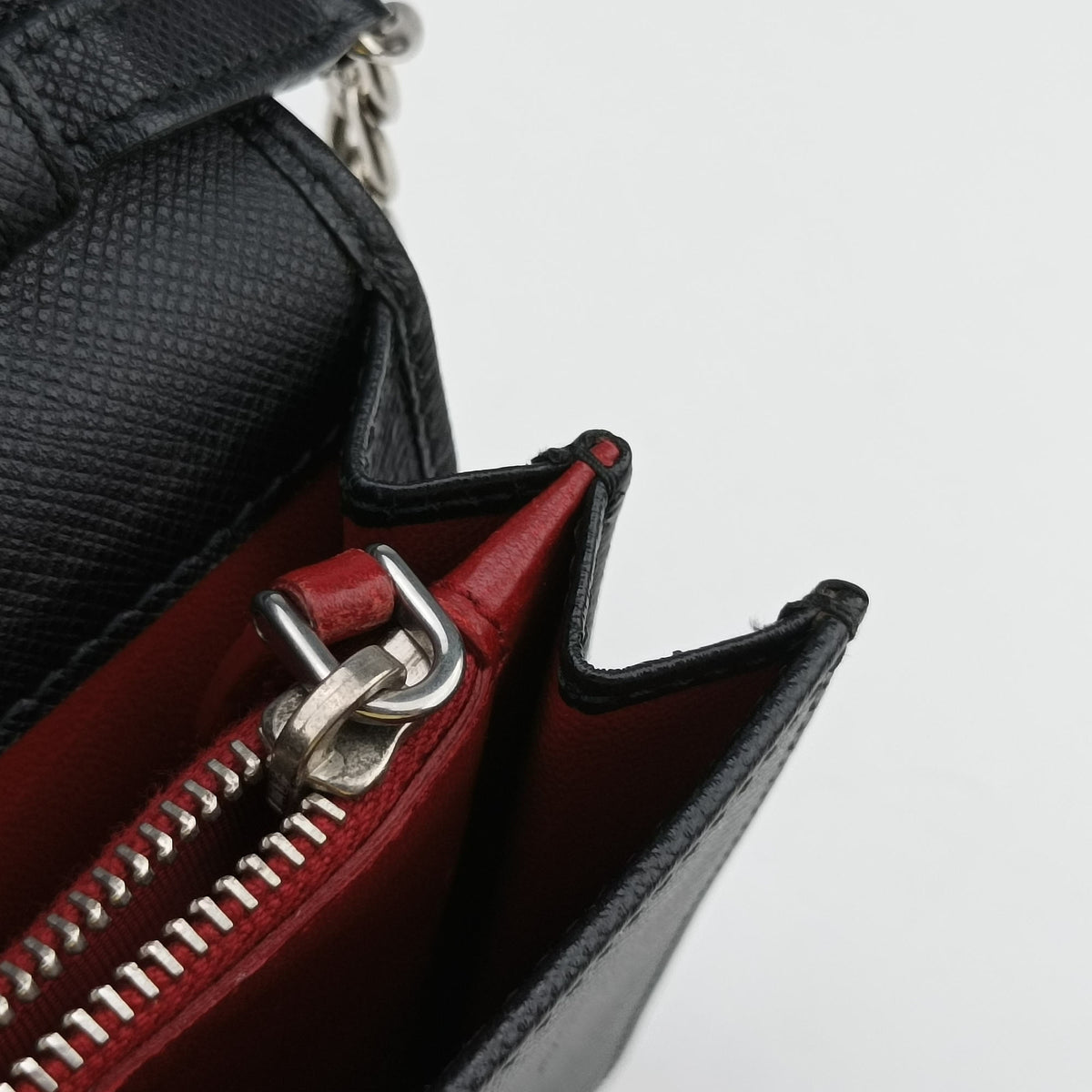 Vintage Prada Robot Flap Black×Multicolour Saffiano Leather  shoulderbag | stylenewstar
