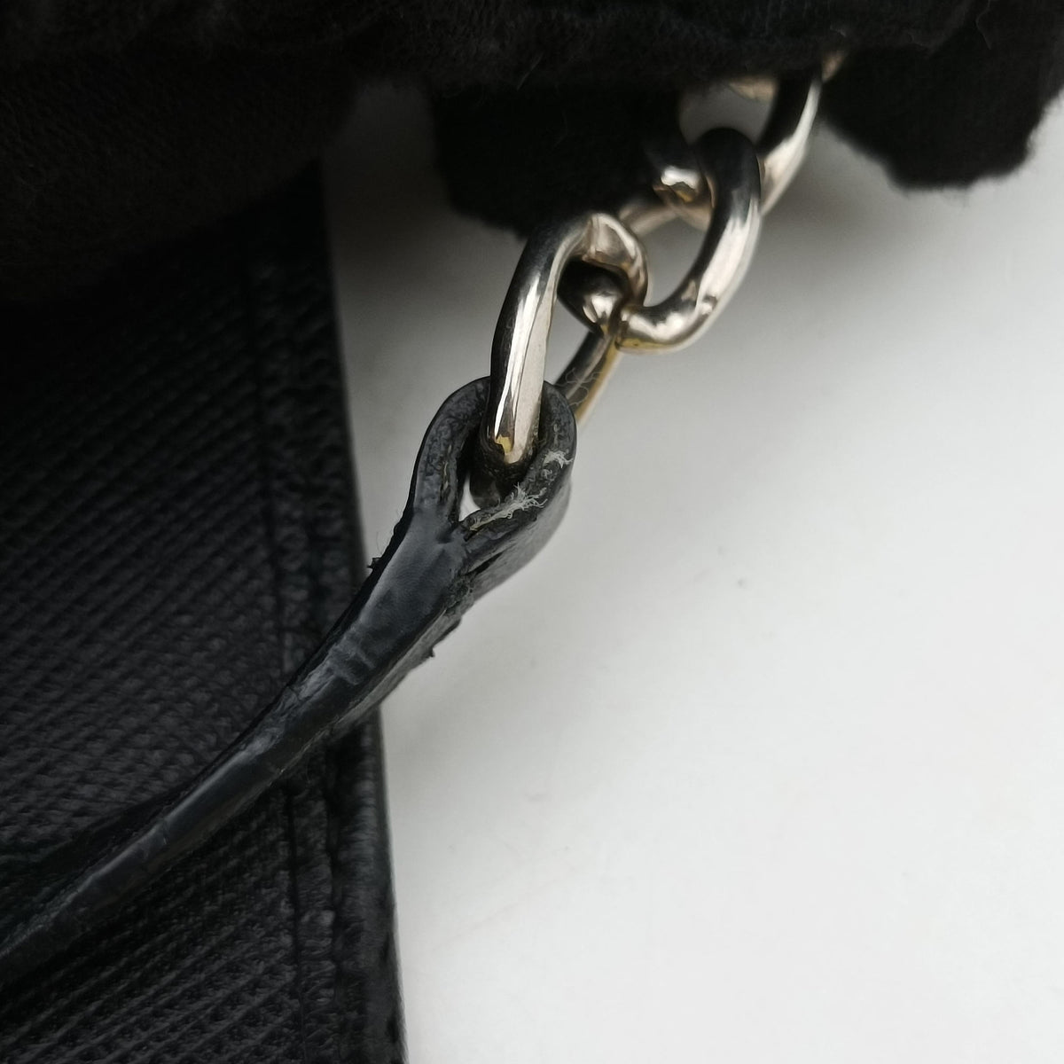 Vintage Prada Robot Flap Black×Multicolour Saffiano Leather  shoulderbag | stylenewstar