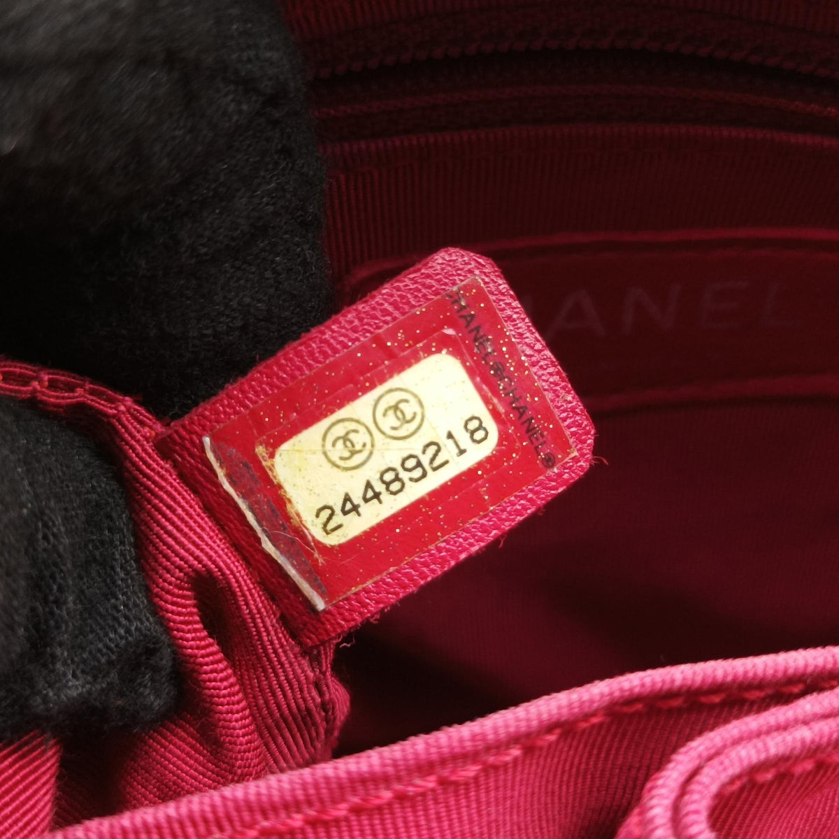 Pre-owned Chanel GABRIELLE  print Black Suede ×Leather  shoulderbag | stylenewstar