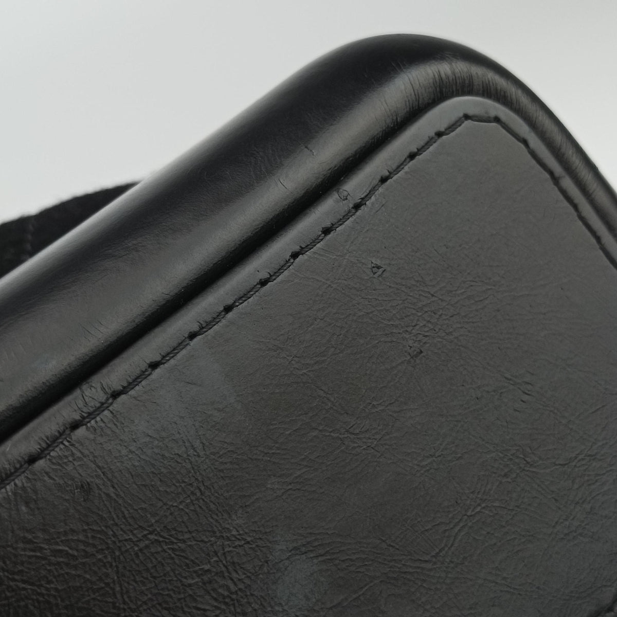Pre-owned Chanel GABRIELLE  print Black Suede ×Leather  shoulderbag | stylenewstar