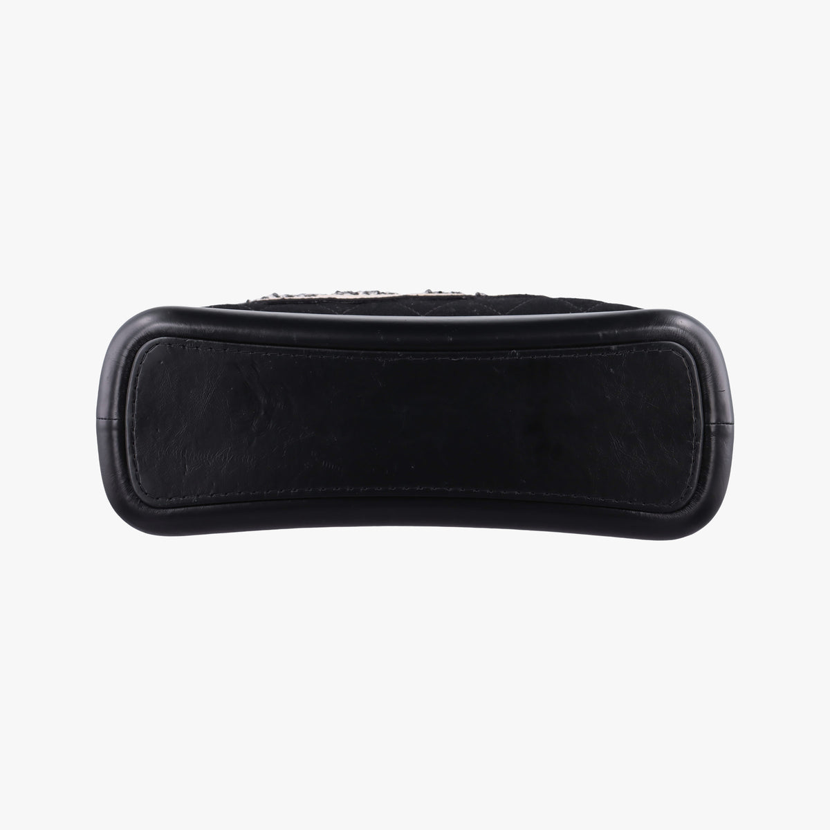 Pre-owned Chanel GABRIELLE  print Black Suede ×Leather  shoulderbag | stylenewstar