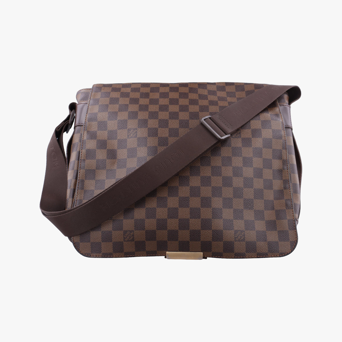 Pre-owned Louis Vuitton Bastille Messenger EBENE Damier Canvas N45258 crossbodybag | stylenewstar