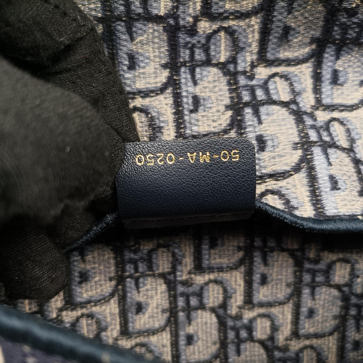 Pre-owned Christian Dior Saddle Navy jacquard  bum bag/waist bag | stylenewstar