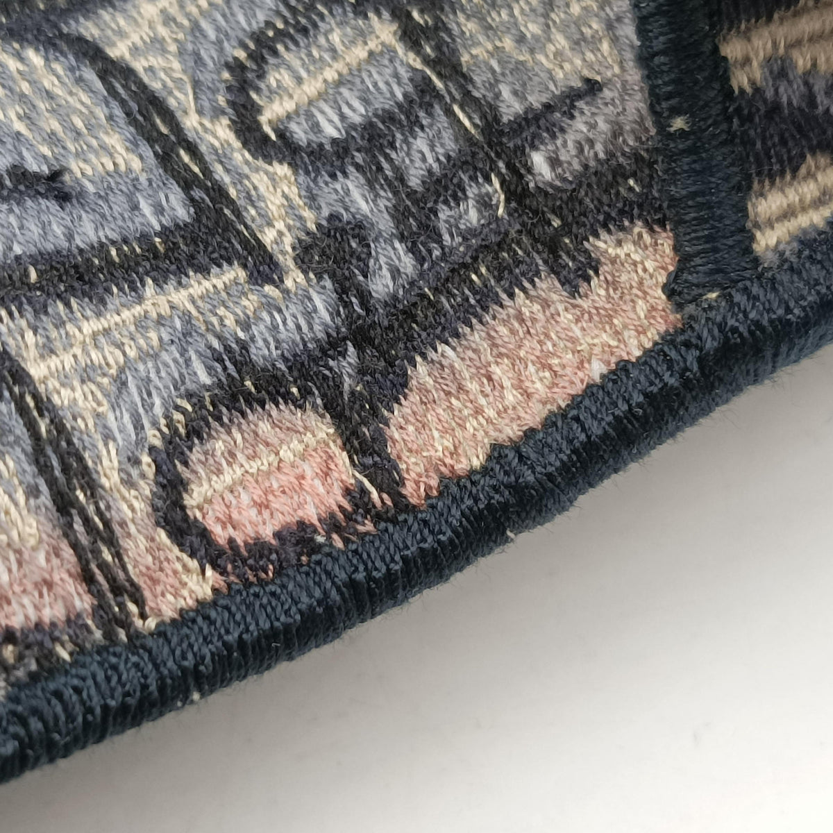 Pre-owned Christian Dior Saddle Navy jacquard  bum bag/waist bag | stylenewstar
