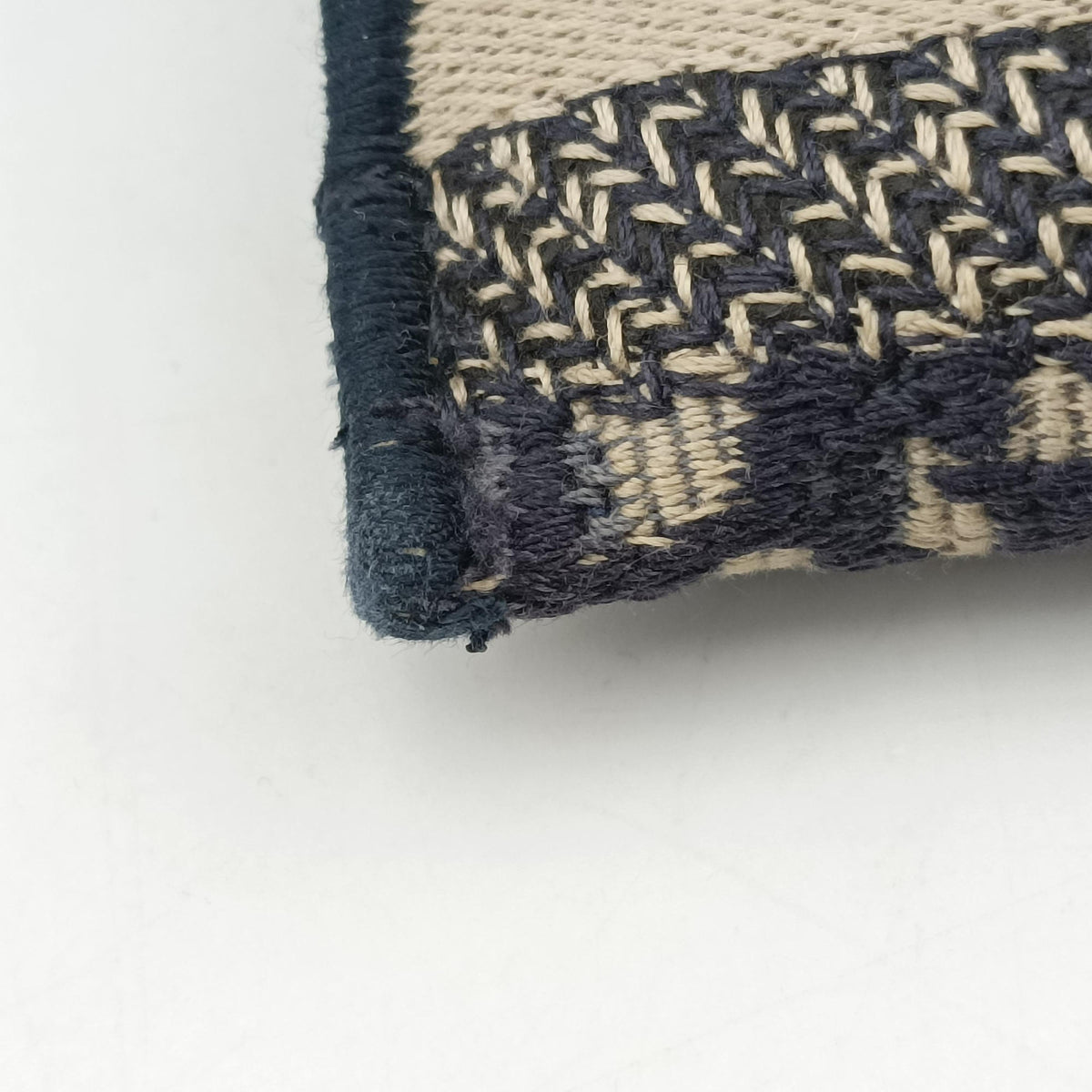 Pre-owned Christian Dior Saddle Navy jacquard  bum bag/waist bag | stylenewstar