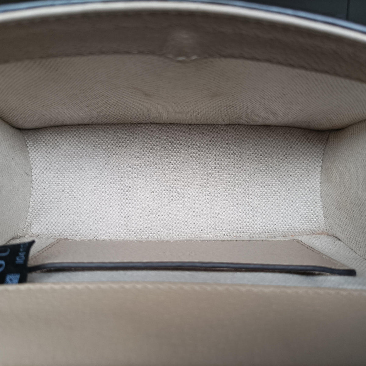 Pre-owned Gucci Ophidia GG Mini Beige × Ebony PVC coated canvas× Leather 696180 shoulderbag | stylenewstar