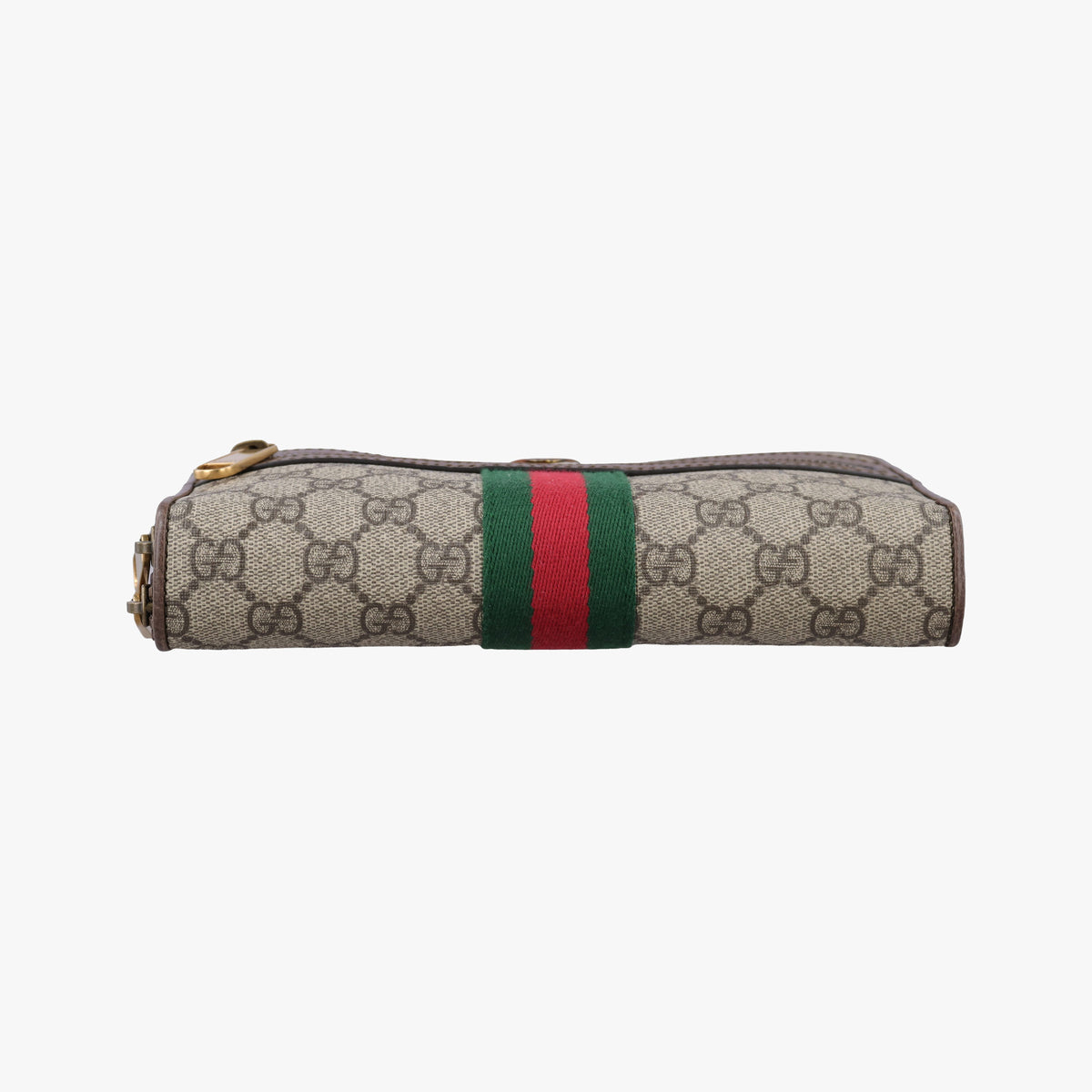 Pre-owned Gucci Ophidia Beige x Brown PVC coated canvas x Leather 575722 bum bag/waist bag | stylenewstar