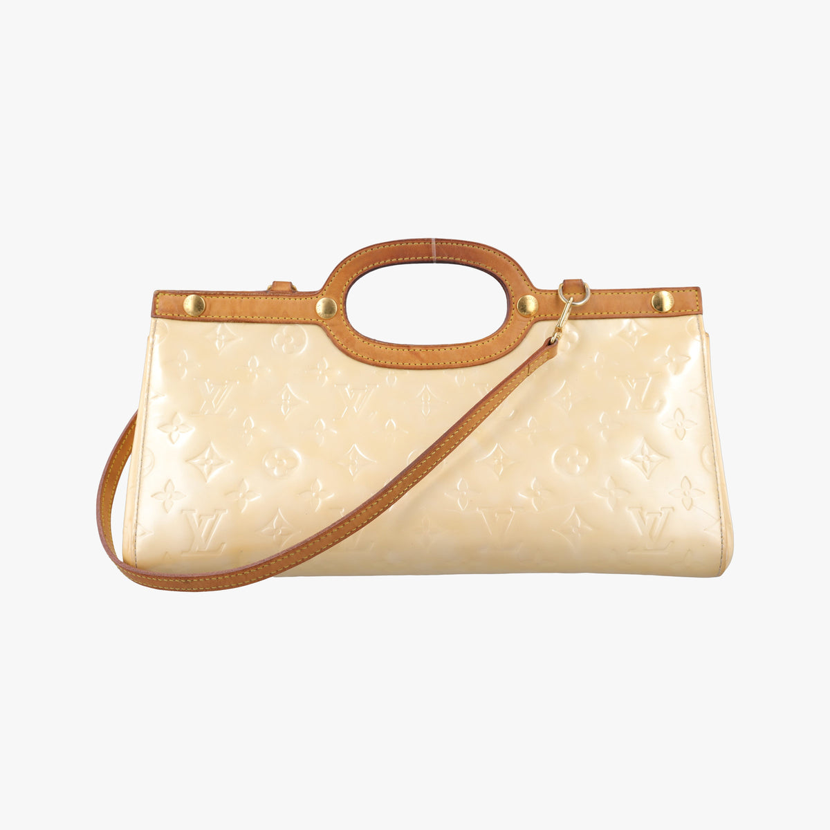 Pre-owned Louis Vuitton ROXBURY Drive Perle Vernis M91374 shoulderbag | stylenewstar