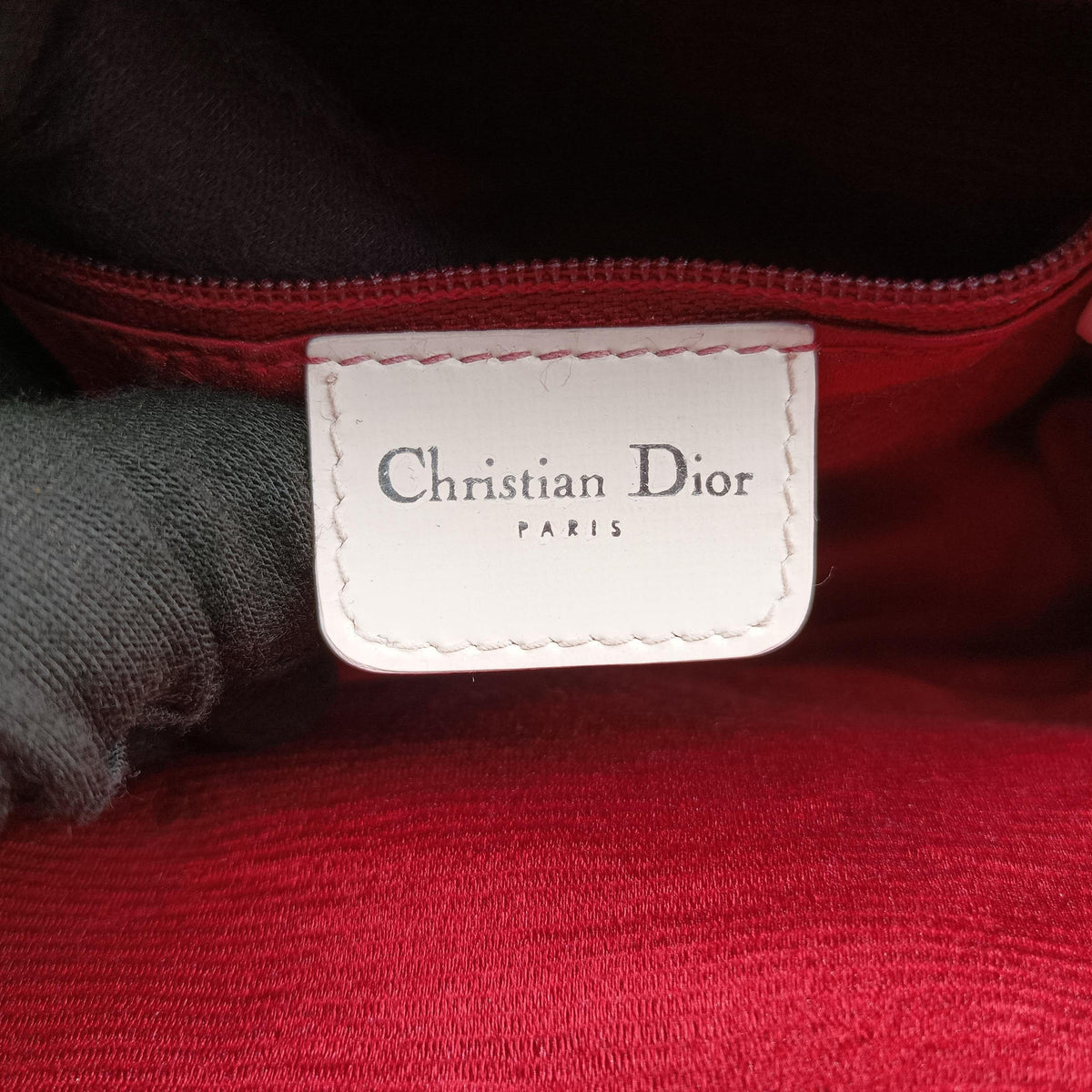 Secondhand Christian Dior Gambler Dice Tortter White canvas  handbag | stylenewstar