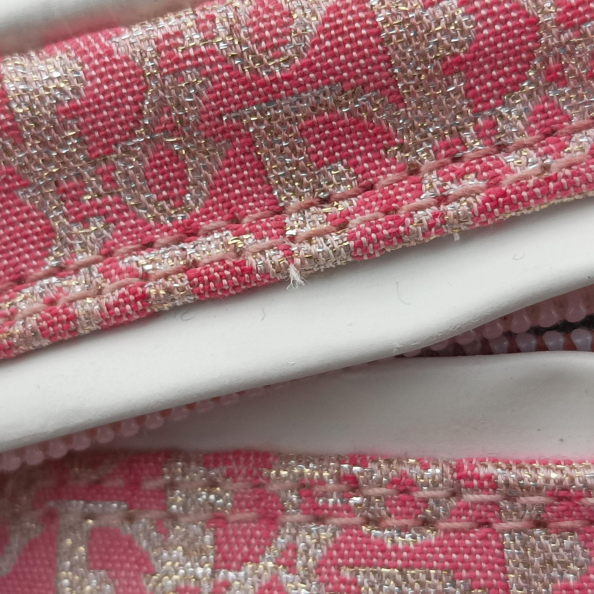 Secondhand Christian Dior Gambler Dice Tortter White canvas  handbag | stylenewstar