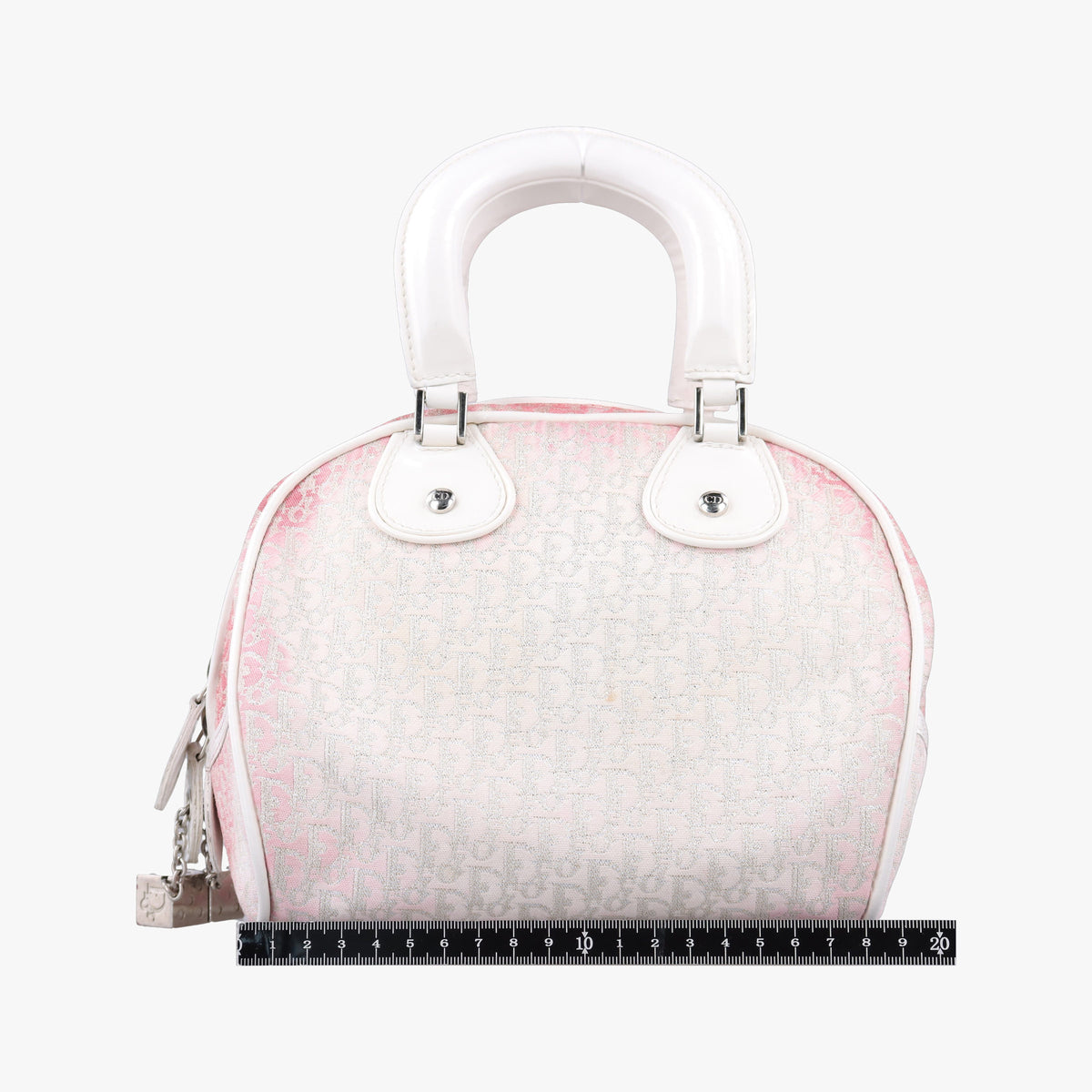 Secondhand Christian Dior Gambler Dice Tortter White canvas  handbag | stylenewstar