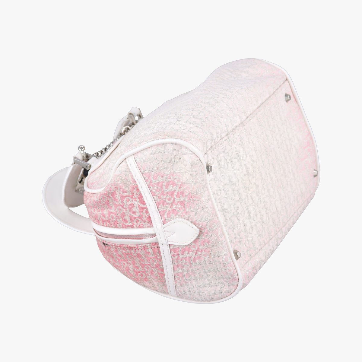 Secondhand Christian Dior Gambler Dice Tortter White canvas  handbag | stylenewstar