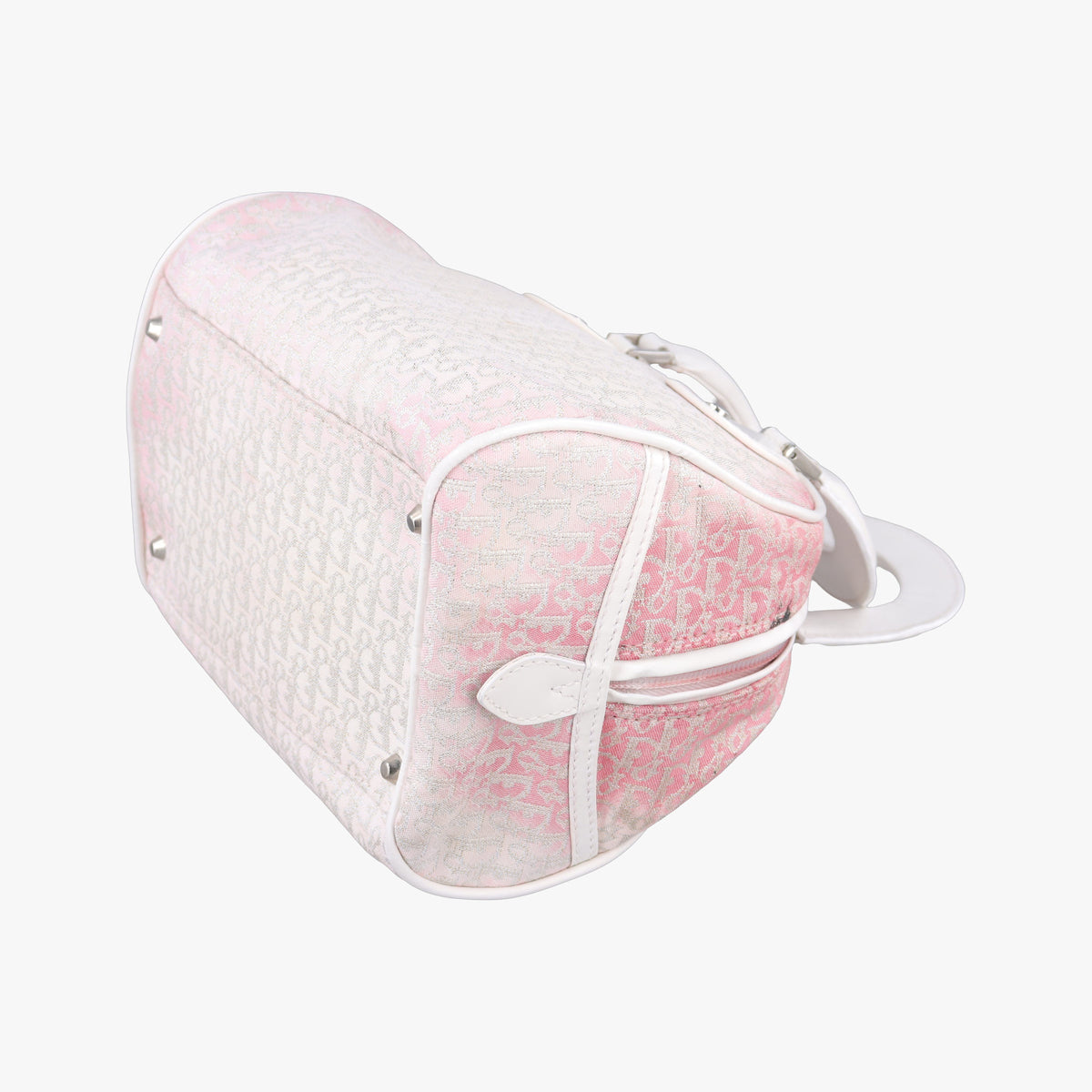 Secondhand Christian Dior Gambler Dice Tortter White canvas  handbag | stylenewstar