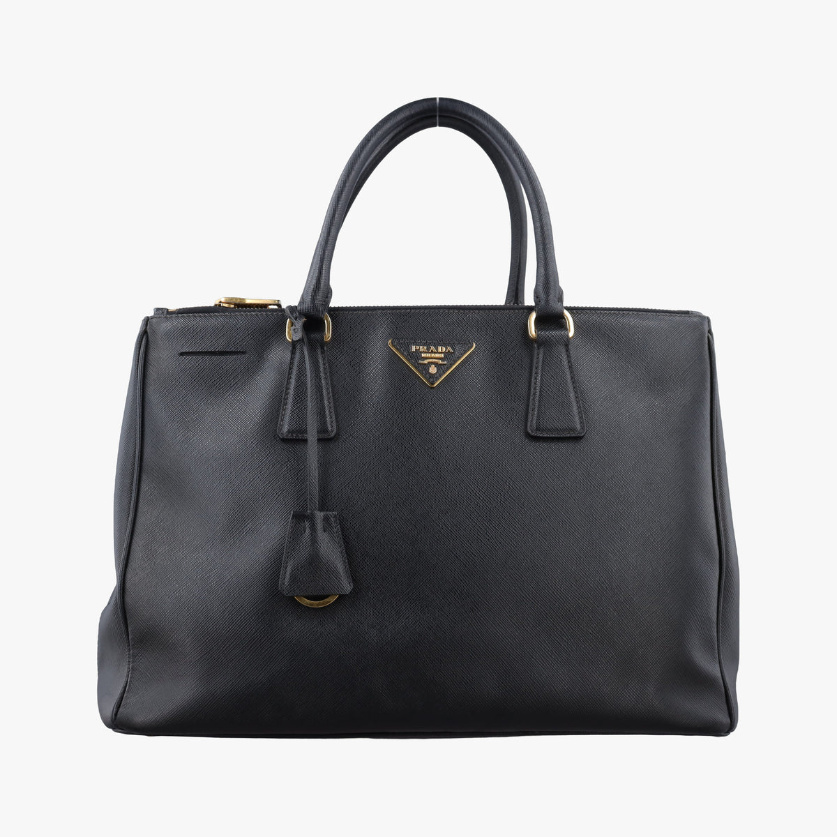 Pre-owned Prada Galleria Black SAFFIANO Leather BN2274 handbag | stylenewstar