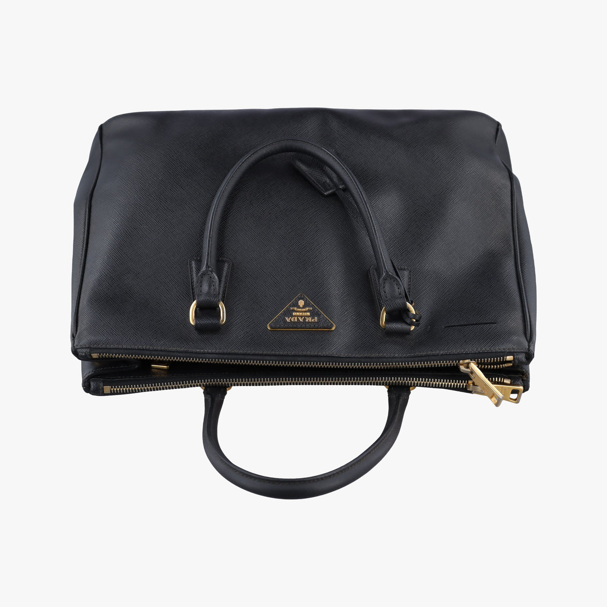 Pre-owned Prada Galleria Black SAFFIANO Leather BN2274 handbag | stylenewstar