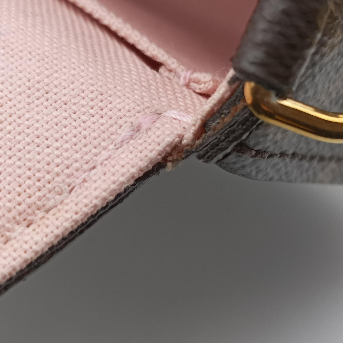 Pre-owned Louis Vuitton Pochette Felicie brown×pink Monogram Canvas M67248 shoulderbag | stylenewstar