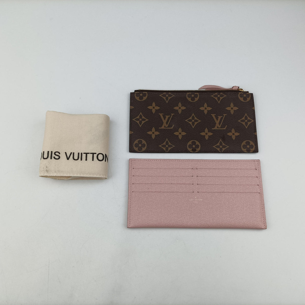 Pre-owned Louis Vuitton Pochette Felicie brown×pink Monogram Canvas M67248 shoulderbag | stylenewstar