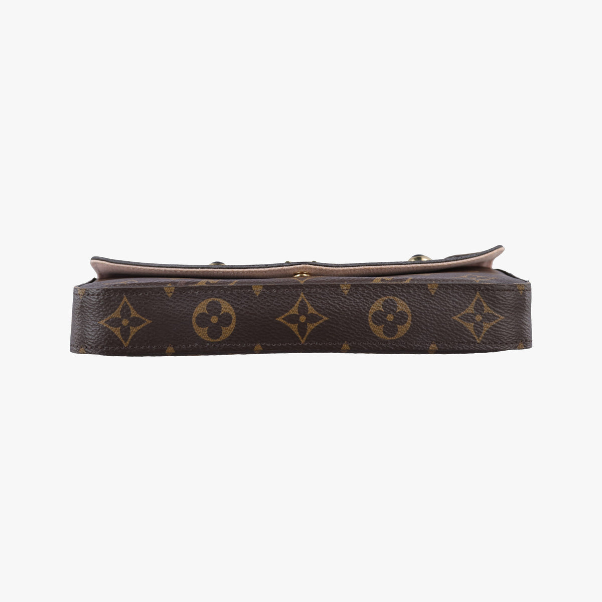 Pre-owned Louis Vuitton Pochette Felicie brown×pink Monogram Canvas M67248 shoulderbag | stylenewstar