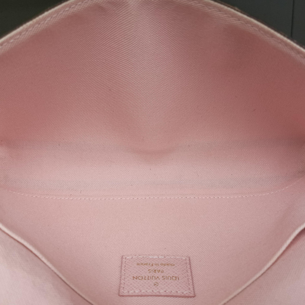 Pre-owned Louis Vuitton Pochette Felicie brown×pink Monogram Canvas M67248 shoulderbag | stylenewstar