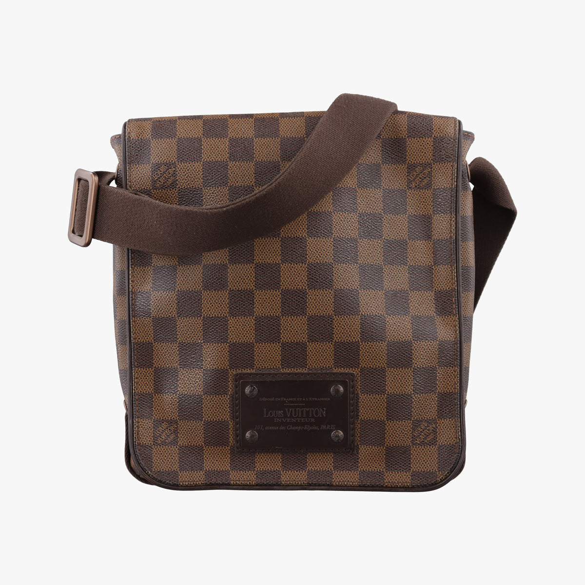 Pre-owned Louis Vuitton BROOKLYN PM EBENE Damier Canvas N51210 shoulderbag | stylenewstar