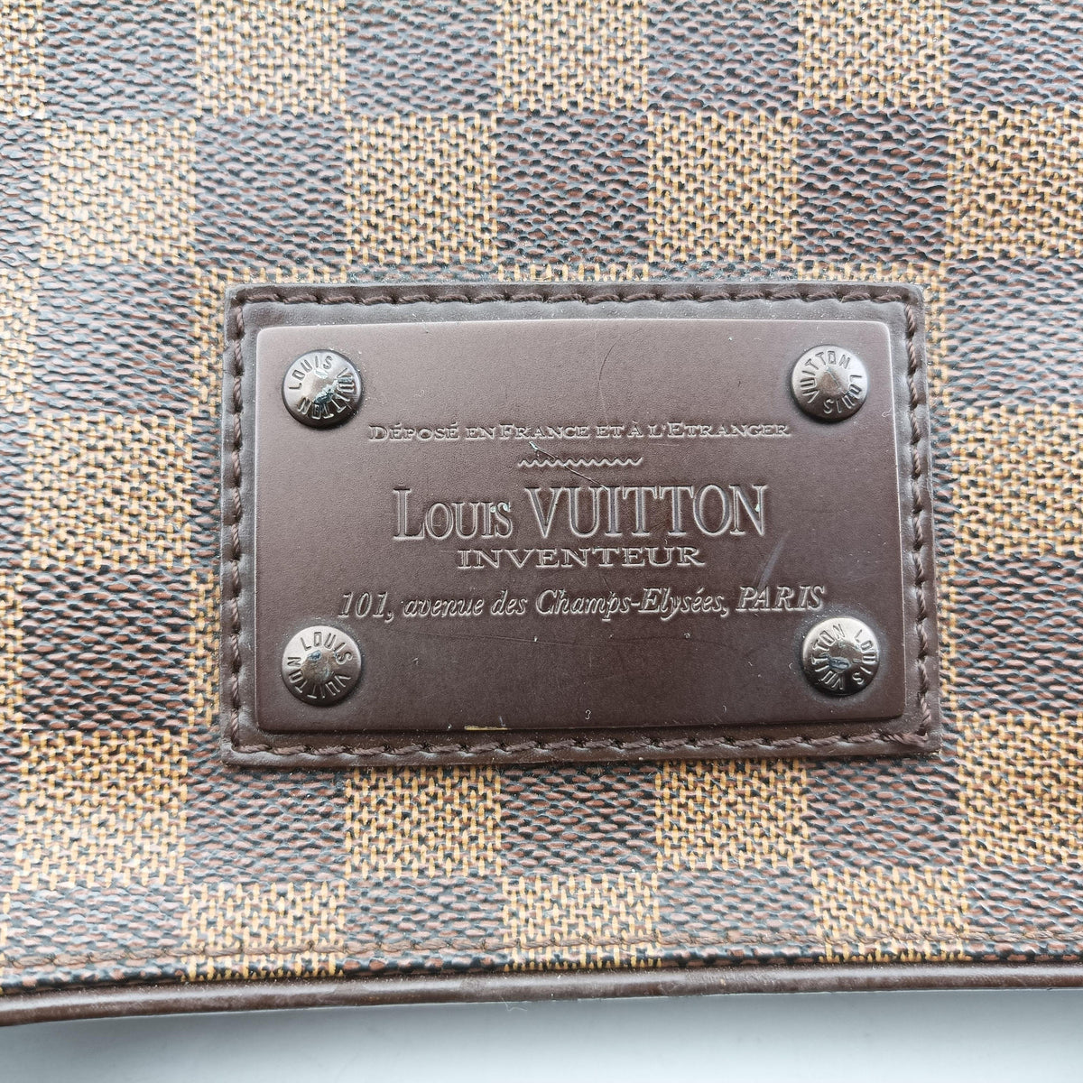 Pre-owned Louis Vuitton BROOKLYN PM EBENE Damier Canvas N51210 shoulderbag | stylenewstar