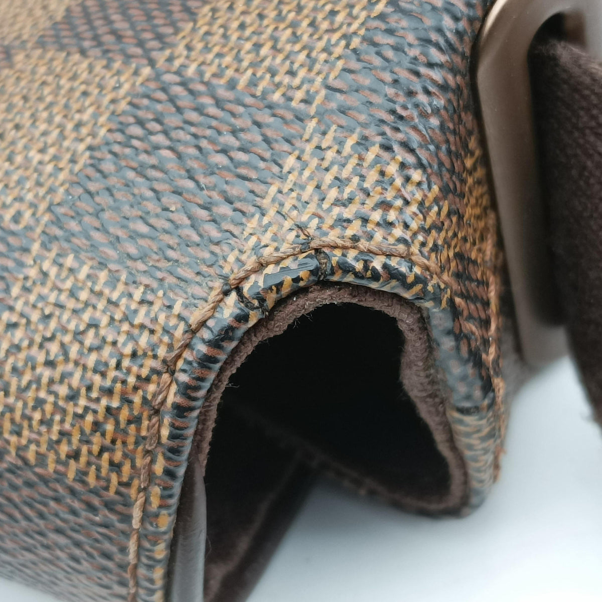 Pre-owned Louis Vuitton BROOKLYN PM EBENE Damier Canvas N51210 shoulderbag | stylenewstar