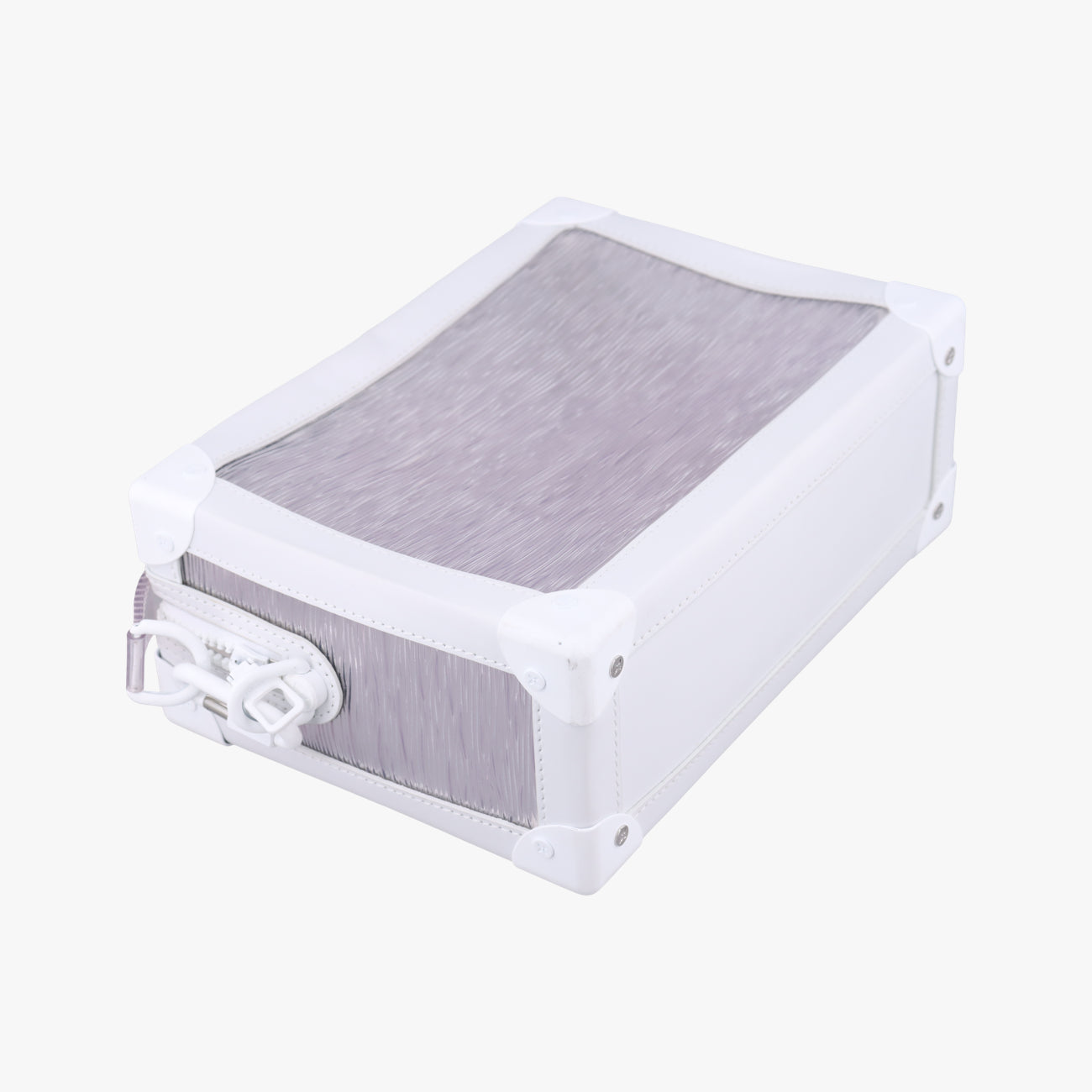 Pre-owned Louis Vuitton SOFT TRUNK TRANSPARENTｘWHITE Epi Plage M55602 shoulderbag | stylenewstar